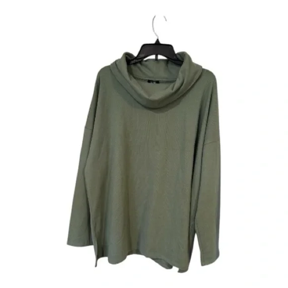 Jones New York Cowl Neck Sweater in Olive. Size XXL. - Picture 2 of 7